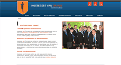 Desktop Screenshot of hostessesvanoranje.nl