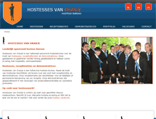 Tablet Screenshot of hostessesvanoranje.nl